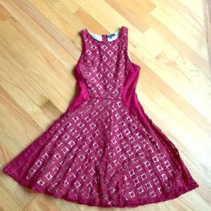 Lace skater dress